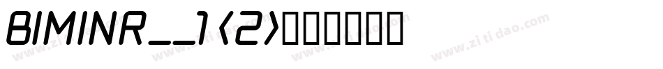 BIMINR__1 (2)字体转换